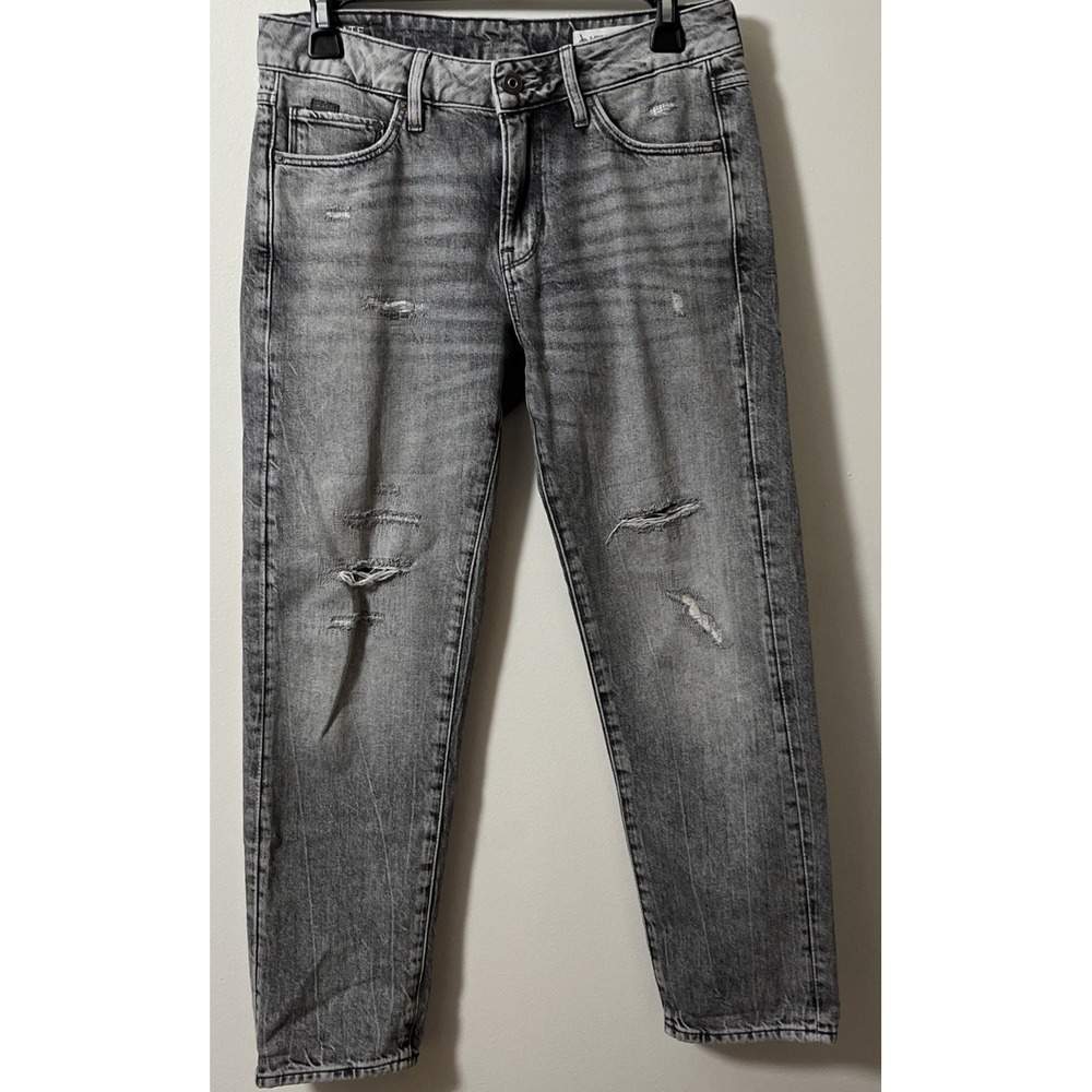 G-Star Raw Kate Boyfriend Jeans Womens 25 Distress Gray Denim Low Waist